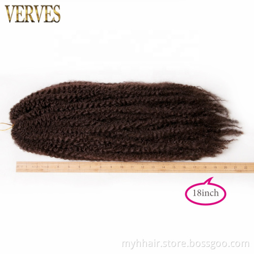 10 Piece Afro Kinky Braiding Hair 18 inch 30 strands/pack 16 kind of color ombre Synthetic Crochet Marly Braids Hair extensions